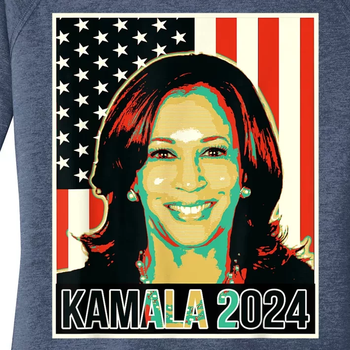 Us President Election Kamala 2024 Women's Perfect Tri Tunic Long Sleeve Shirt