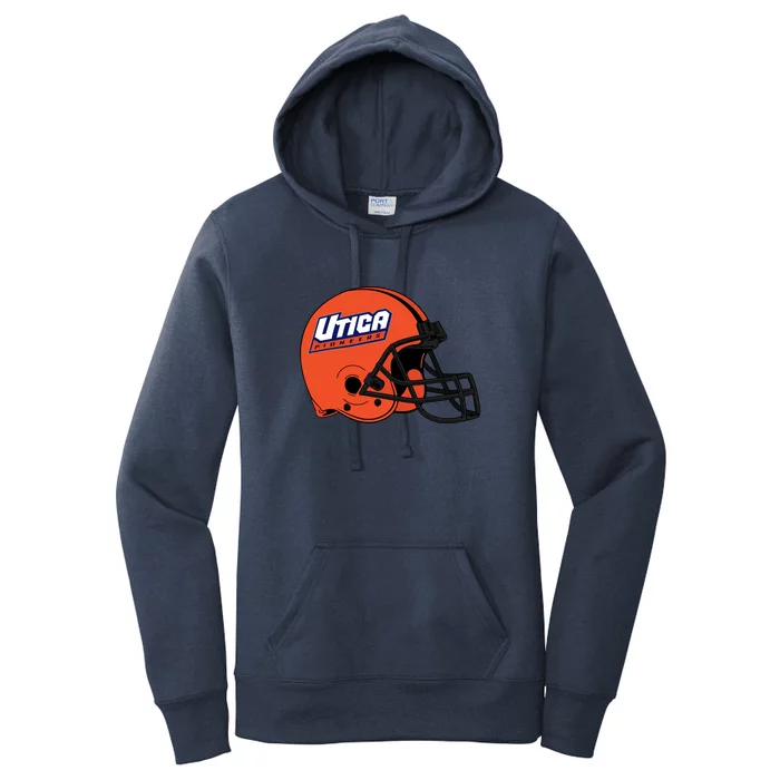 Utica Pioneers Helmet Women's Pullover Hoodie