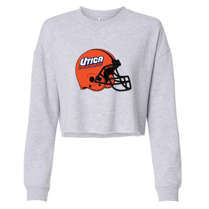 Utica Pioneers Helmet Cropped Pullover Crew