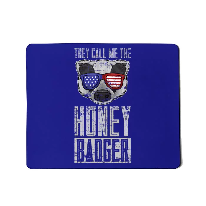 Us Pride Honey Badger Ratel Gift Honey Badger Mousepad