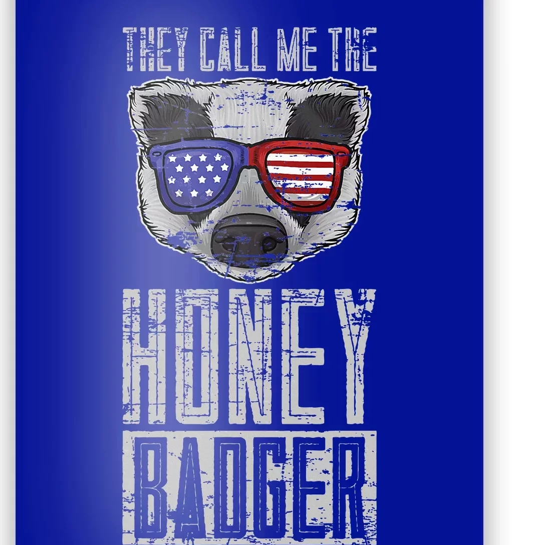 Us Pride Honey Badger Ratel Gift Honey Badger Poster