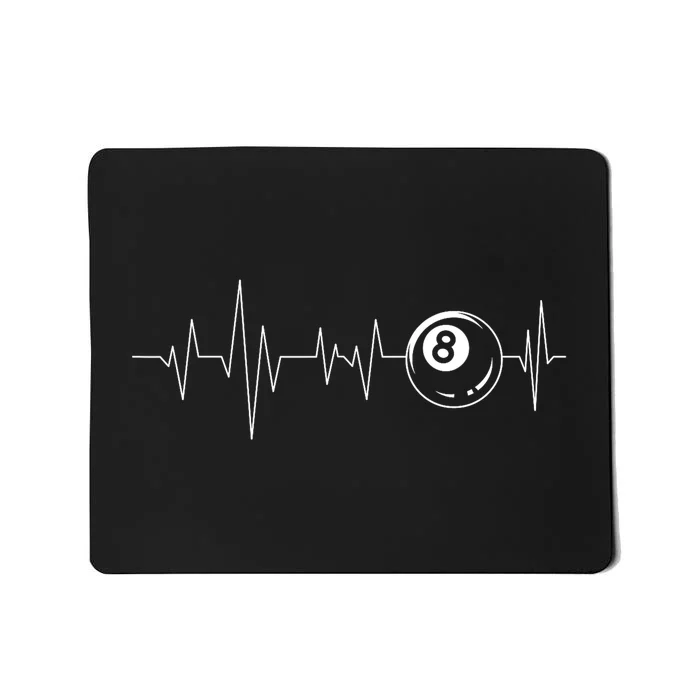 Unny Pool Heartbeat Billiard Player Lover Sports Game Gift Mousepad