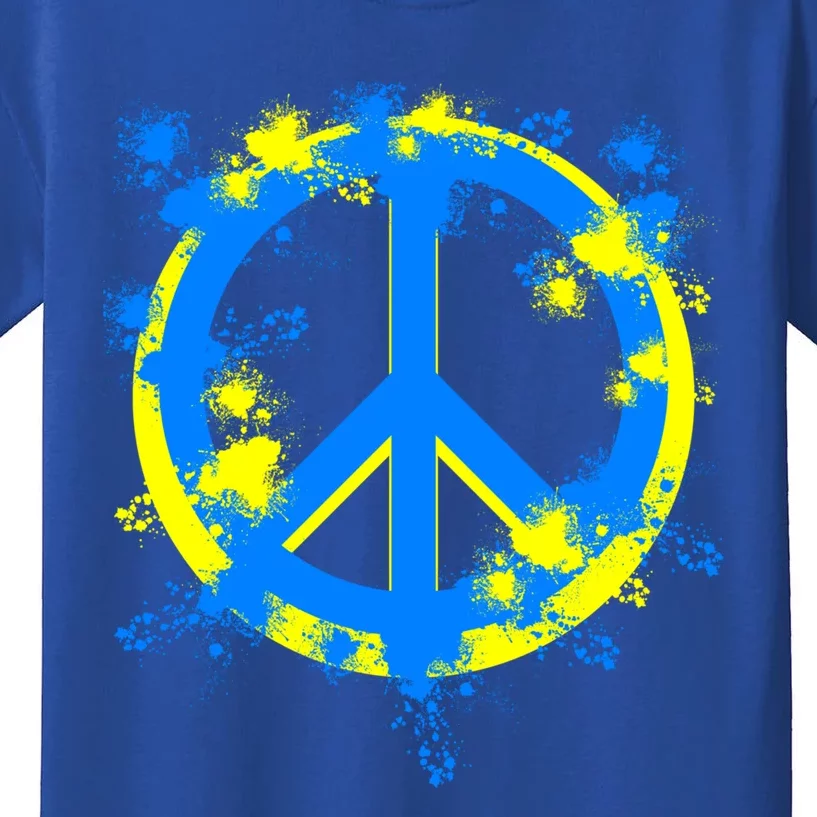 Ukraine Peace In Ukraine I Stand With Ukraine Flag Support Gift Kids T-Shirt