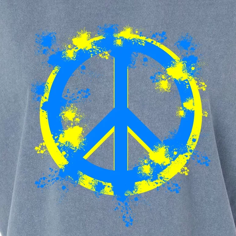 Ukraine Peace In Ukraine I Stand With Ukraine Flag Support Gift Garment-Dyed Women's Muscle Tee