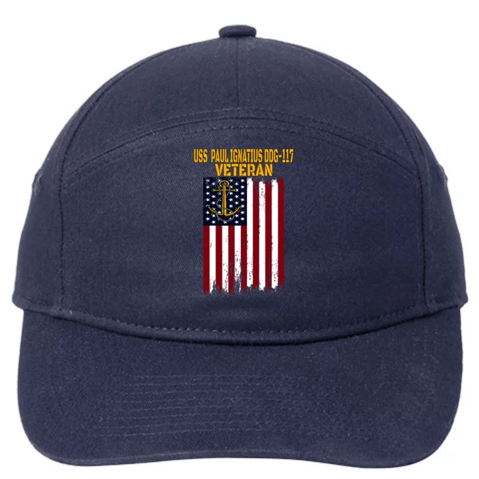 Uss Paul Ignatius Ddg117 Destroyer Veterans Day Fathers Day Cool Gift 7-Panel Snapback Hat