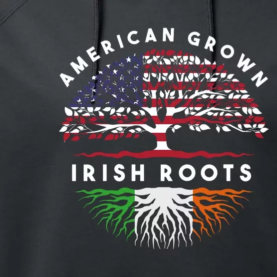 Usa Pride Irish Roots Ireland Hoodie Performance Fleece Hoodie