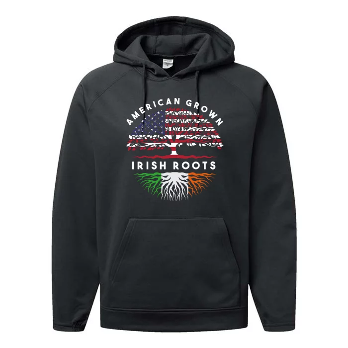 Usa Pride Irish Roots Ireland Hoodie Performance Fleece Hoodie