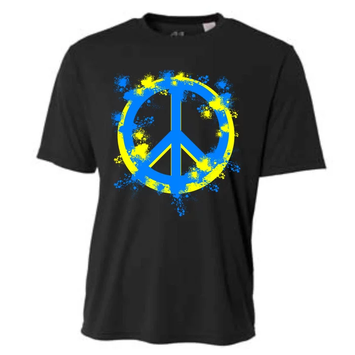 Ukraine Peace In Ukraine I Stand With Ukraine Flag Support Gift Cooling Performance Crew T-Shirt