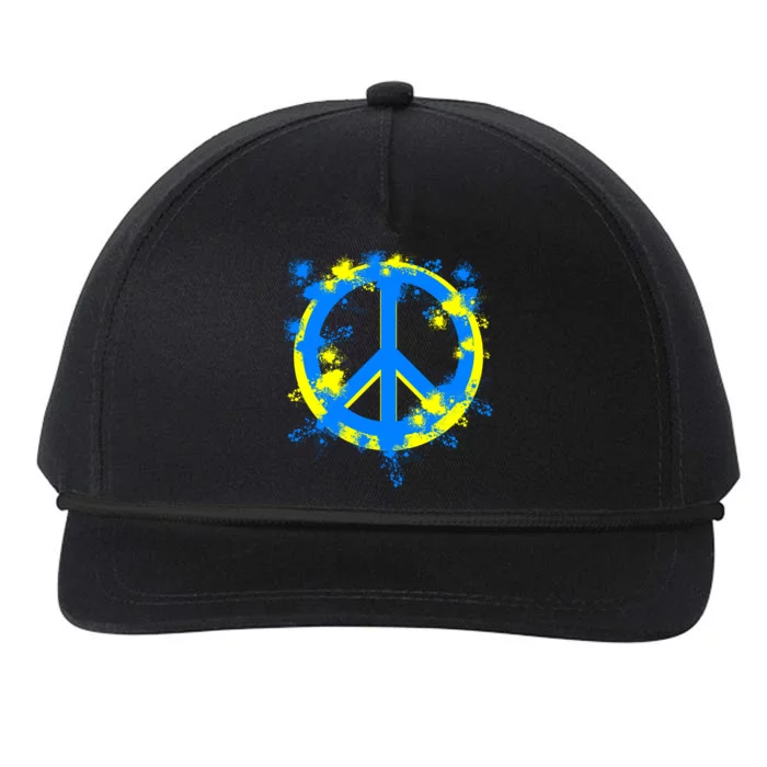 Ukraine Peace In Ukraine I Stand With Ukraine Flag Support Gift Snapback Five-Panel Rope Hat