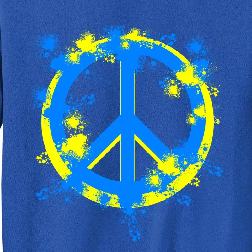 Ukraine Peace In Ukraine I Stand With Ukraine Flag Support Gift Tall Sweatshirt