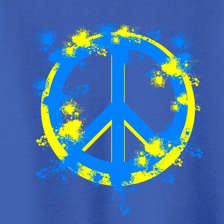 Ukraine Peace In Ukraine I Stand With Ukraine Flag Support Gift Toddler T-Shirt