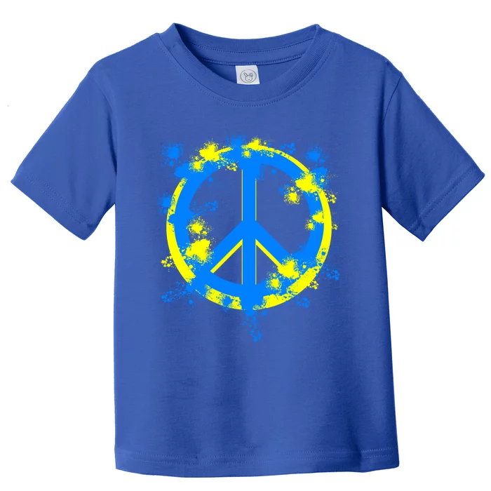 Ukraine Peace In Ukraine I Stand With Ukraine Flag Support Gift Toddler T-Shirt