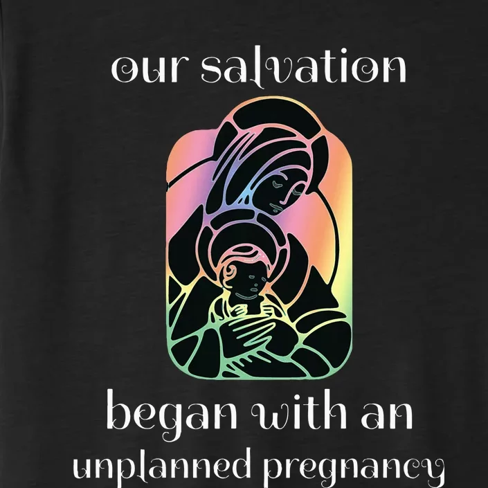 Unplanned Pregnancy Jesus & Mary Prolife Faith ChromaSoft Performance T-Shirt