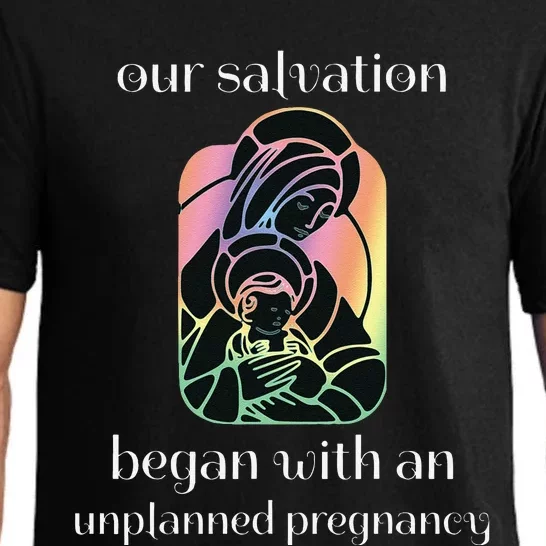 Unplanned Pregnancy Jesus & Mary ProLife Faith Pajama Set