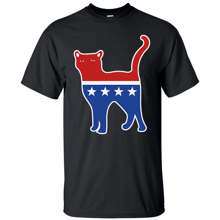 Usa Political Kitty Cat Vote Tall T-Shirt