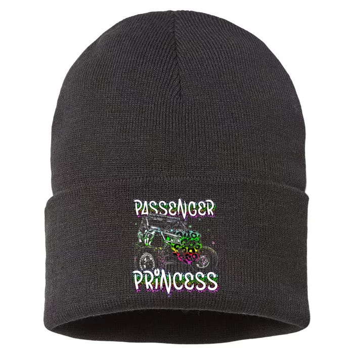 Utv Passengerprincess Lovers Utv Sxs Riding Dirty Offroad Sustainable Knit Beanie