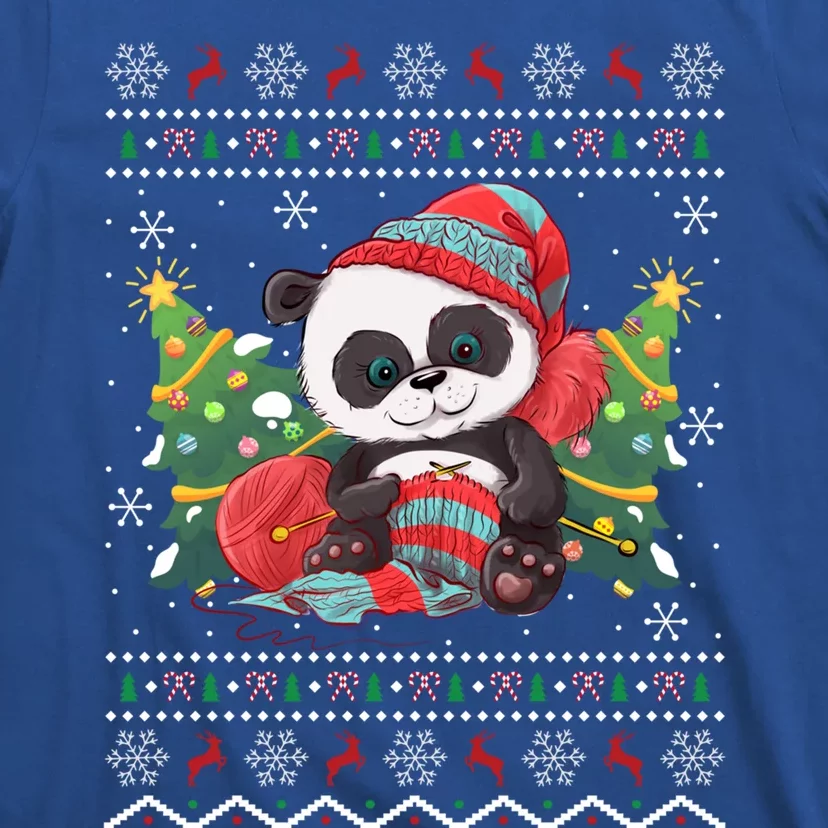 Ugly Panda Lover Xmas Tree Santa Panda Christmas Gift T-Shirt