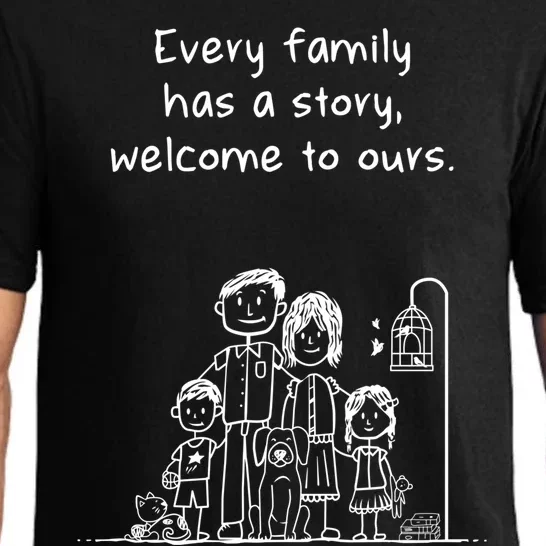 Uplifting Positive Message 'Every Family Has A Story' Gift Pajama Set