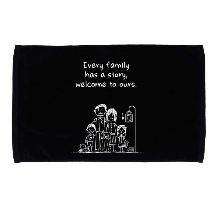 Uplifting Positive Message 'Every Family Has A Story' Gift Microfiber Hand Towel