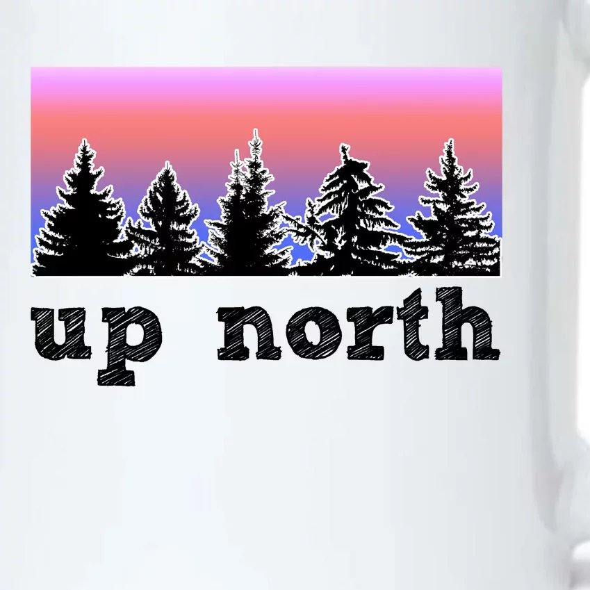 UpNorth Sunset Pine Tree Lake Life Nature Black Color Changing Mug