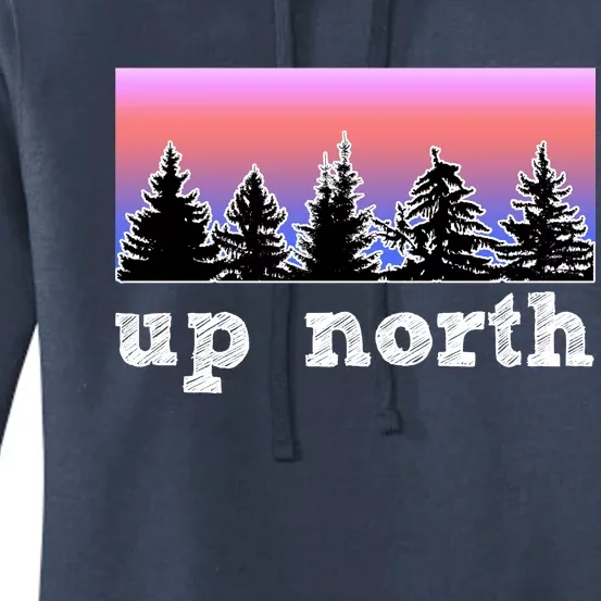 UpNorth Sunset Pine Tree Lake Life Nature Women's Pullover Hoodie