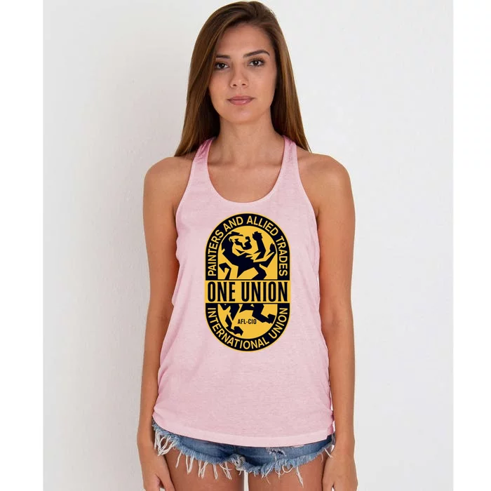 Union Painters One Union Women's Knotted Racerback Tank