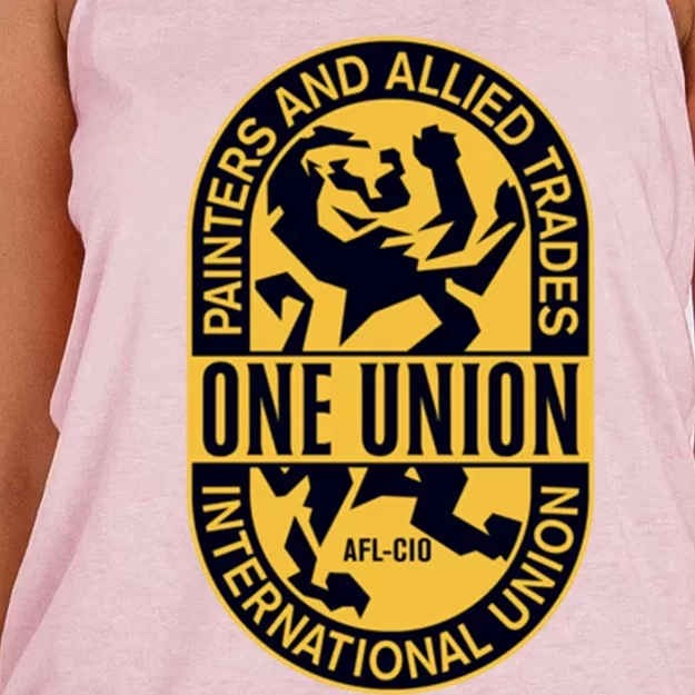 Union Painters One Union Women's Knotted Racerback Tank