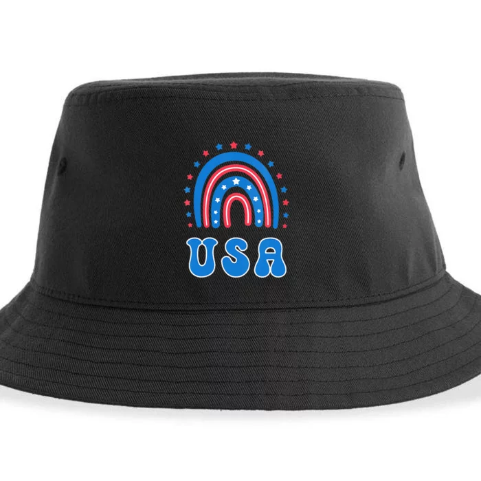 Usa Patriotic Proud To Be An American Sustainable Bucket Hat