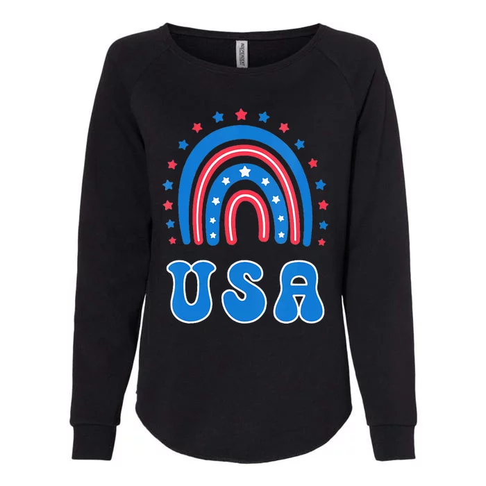 Usa Patriotic Proud To Be An American Womens California Wash Sweatshirt