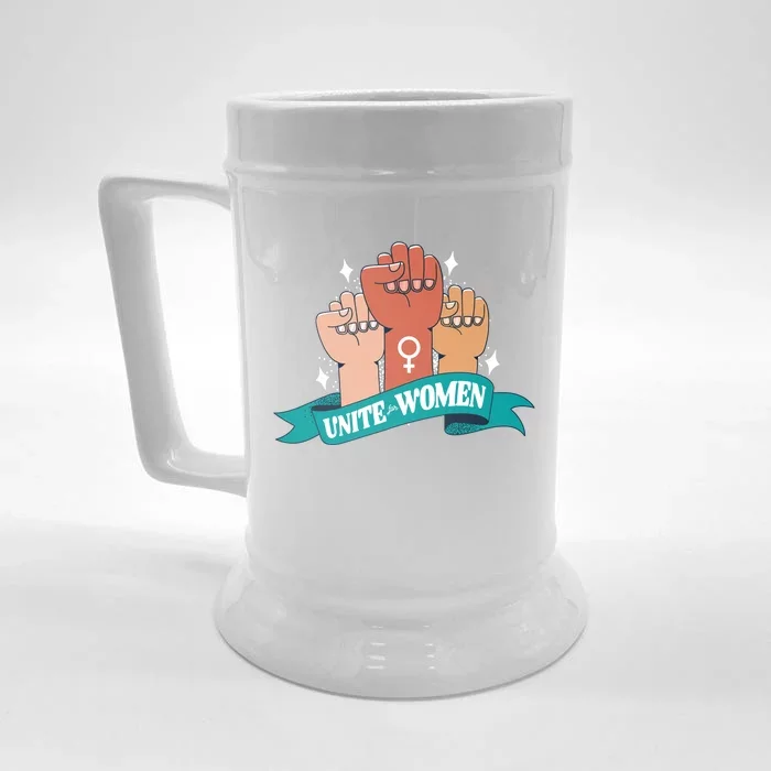 Unite Political Protest Empowert Activist Gift Front & Back Beer Stein