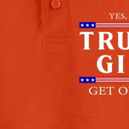 Usa Patriotic Proud Trump Girl Vote Gift Dry Zone Grid Performance Polo