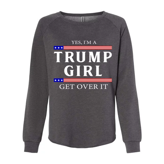 Usa Patriotic Proud Trump Girl Vote Gift Womens California Wash Sweatshirt