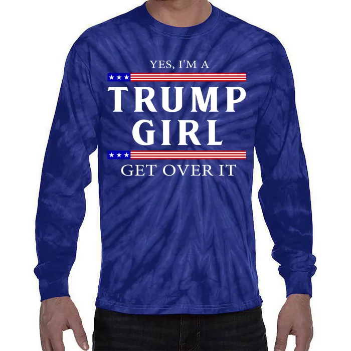 Usa Patriotic Proud Trump Girl Vote Gift Tie-Dye Long Sleeve Shirt