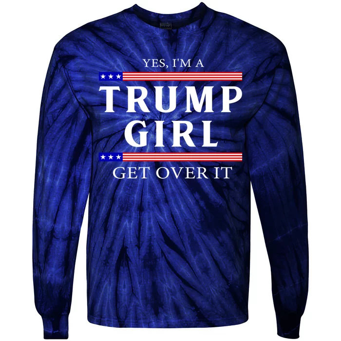 Usa Patriotic Proud Trump Girl Vote Gift Tie-Dye Long Sleeve Shirt