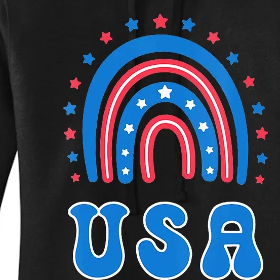 Usa Patriotic Proud To Be An American Women's Pullover Hoodie