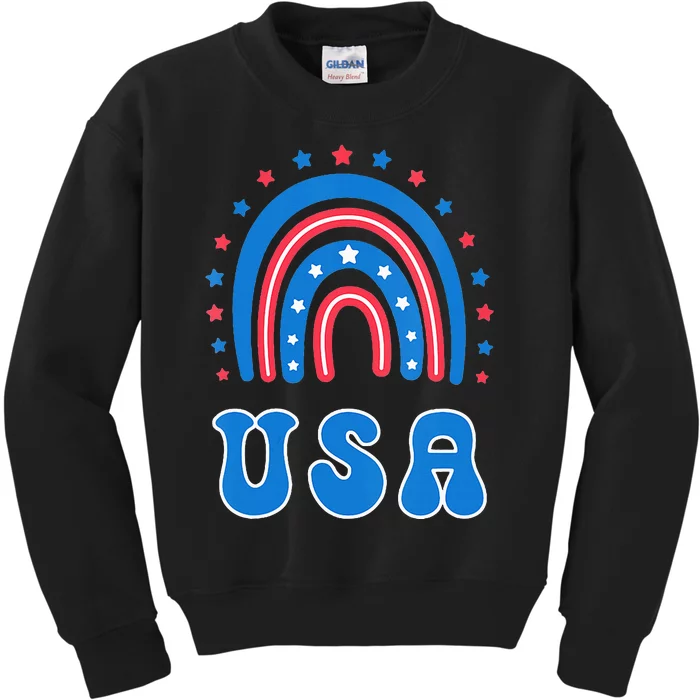 Usa Patriotic Proud To Be An American Kids Sweatshirt