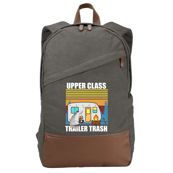 Upper Class Trailer trash Cotton Canvas Backpack