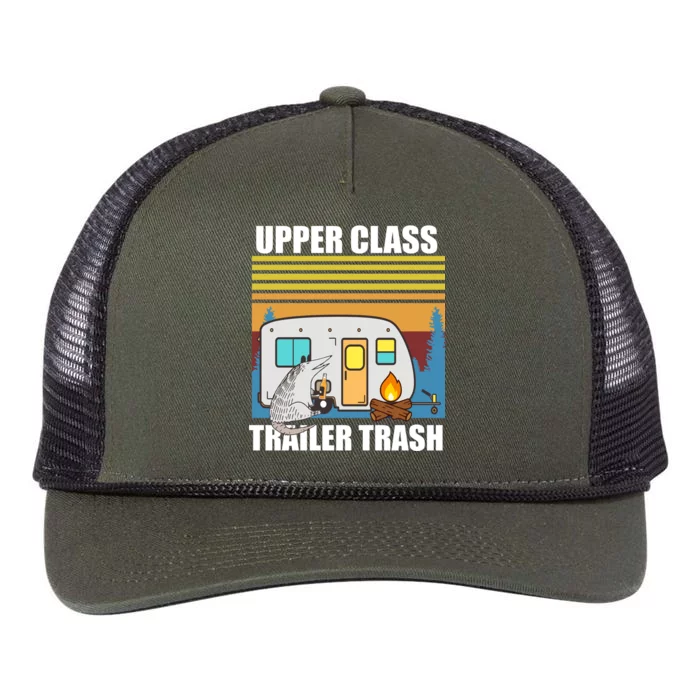 Upper Class Trailer trash Retro Rope Trucker Hat Cap