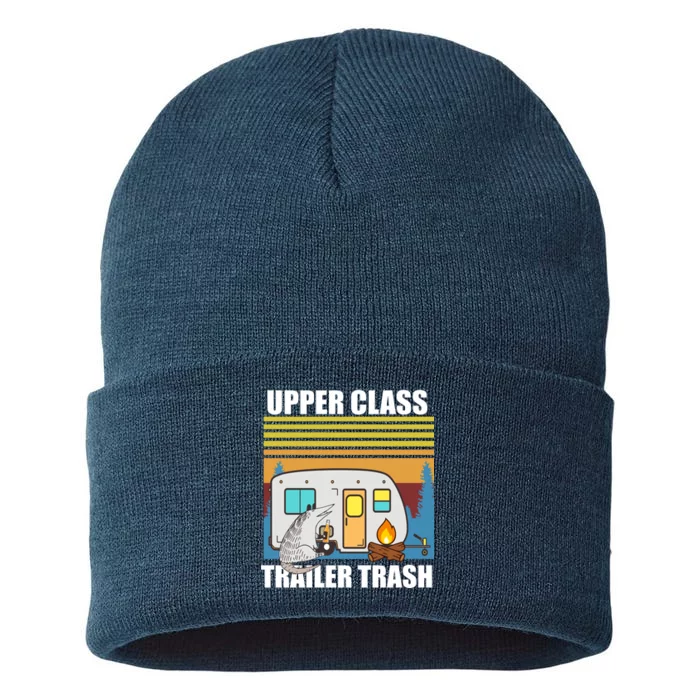 Upper Class Trailer trash Sustainable Knit Beanie