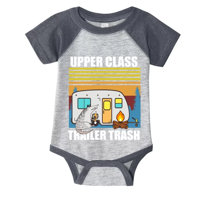 Upper Class Trailer trash Infant Baby Jersey Bodysuit