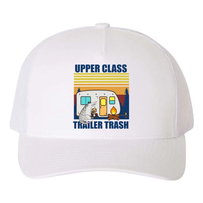 Upper Class Trailer trash Yupoong Adult 5-Panel Trucker Hat