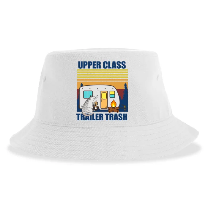 Upper Class Trailer trash Sustainable Bucket Hat