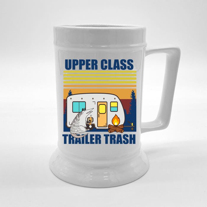 Upper Class Trailer trash Front & Back Beer Stein