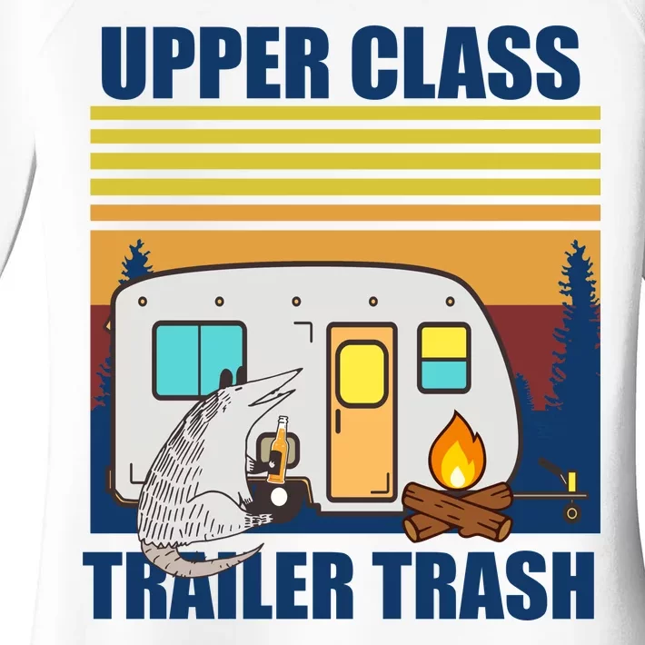 Upper Class Trailer trash Women's Perfect Tri Tunic Long Sleeve Shirt