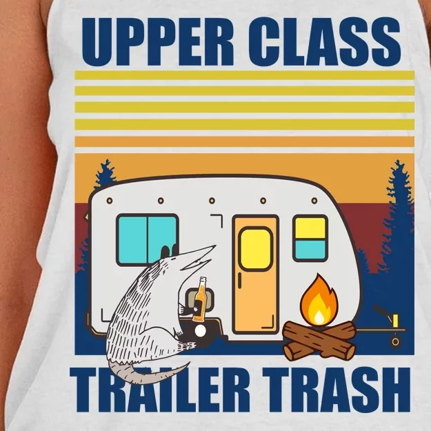 Upper Class Trailer trash Women's Knotted Racerback Tank