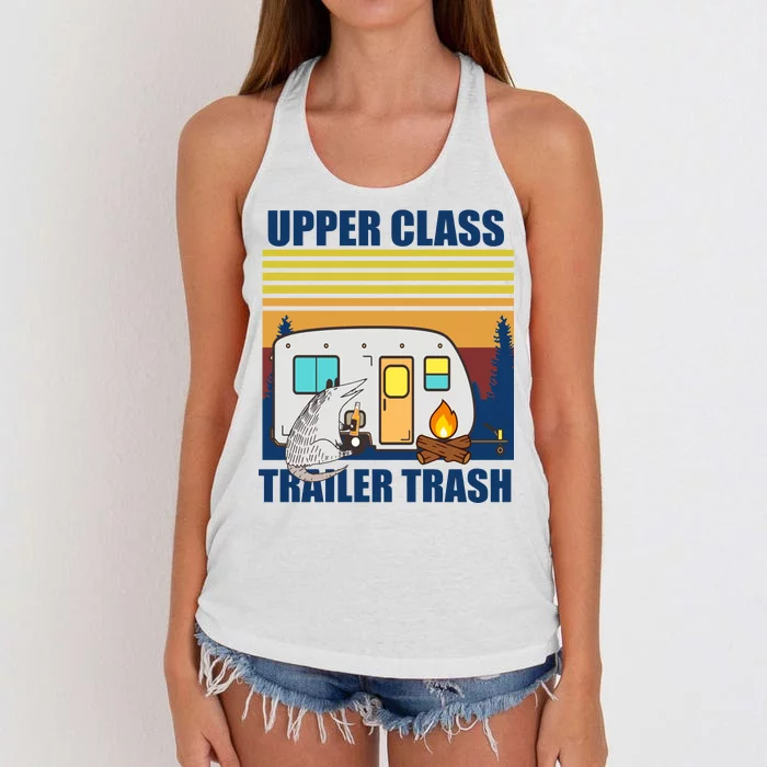 Upper Class Trailer trash Women's Knotted Racerback Tank