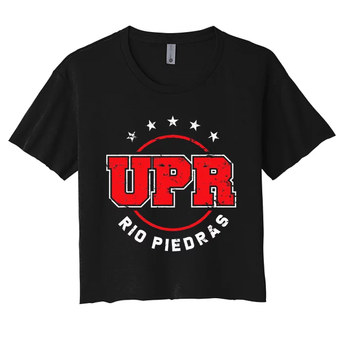 University Puerto Rico Puerto Rican Student Women's Crop Top Tee