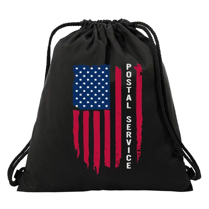 Us Postal Service Memorial Day Proud Postal Worker Drawstring Bag