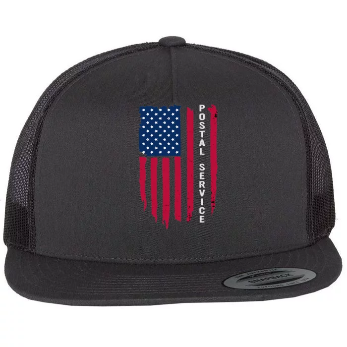 Us Postal Service Memorial Day Proud Postal Worker Flat Bill Trucker Hat