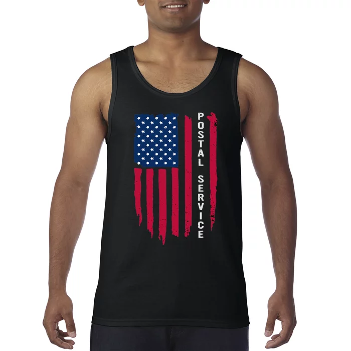 Us Postal Service Memorial Day Proud Postal Worker Tank Top